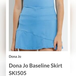 Dona Jo Blue Skort